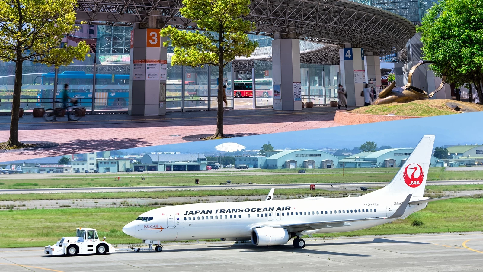 How to get from Komatsu Airport to Kanazawa Station? Compare bus, train, and taxi fares and times!