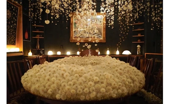 Dandelion art installation